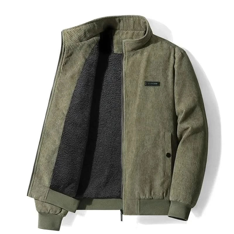 Grayson | Veste d'hiver chaude en velours côtelé