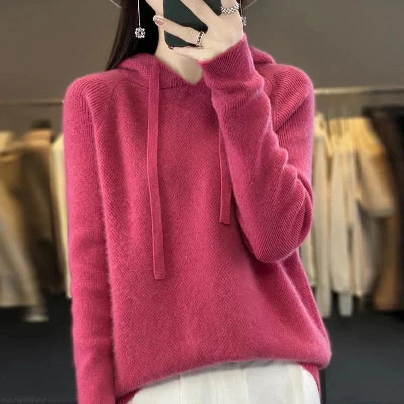 Kelly | Tricot à capuche doux pour l'hiver