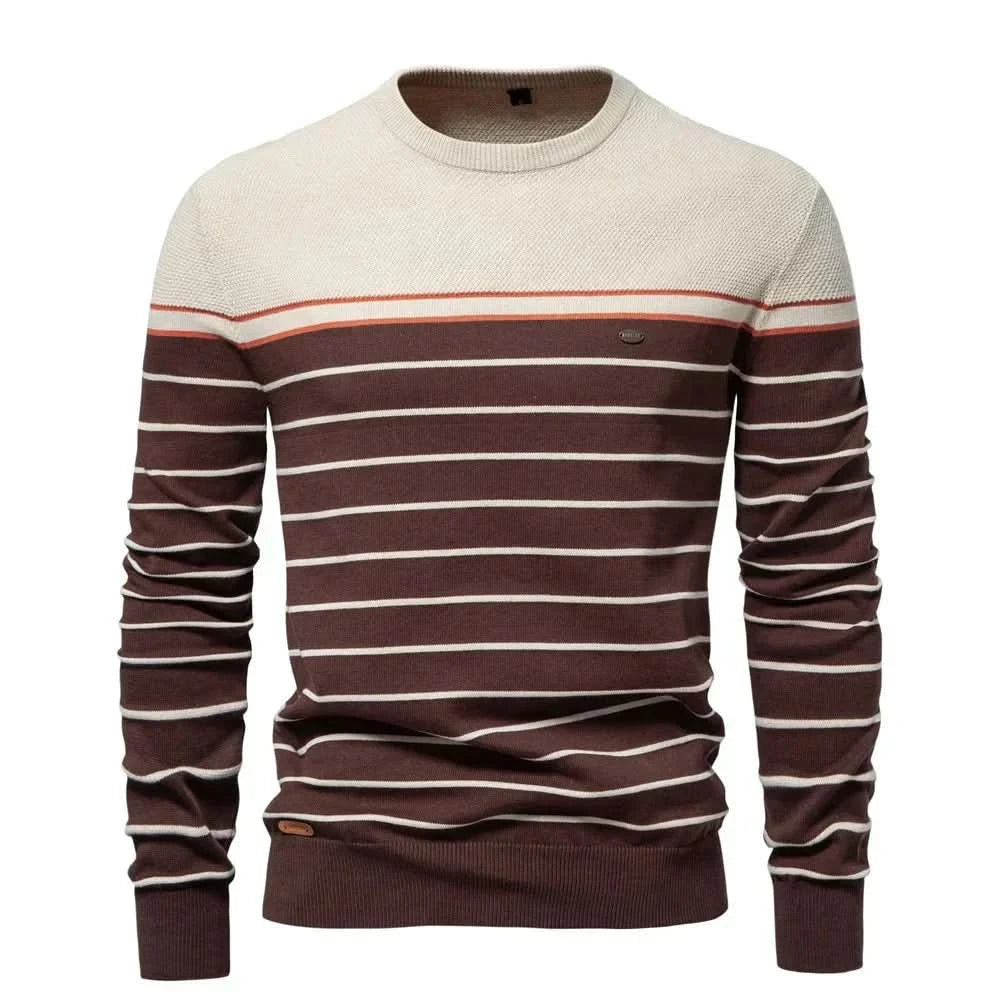 Nathan | Jersey de punto a rayas refinado
