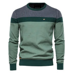 Marcus | Refined Color-Block Crew Sweater