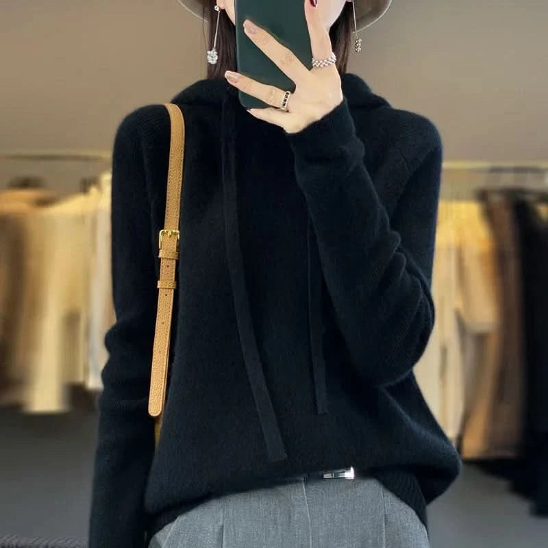Kelly | Tricot à capuche doux pour l'hiver