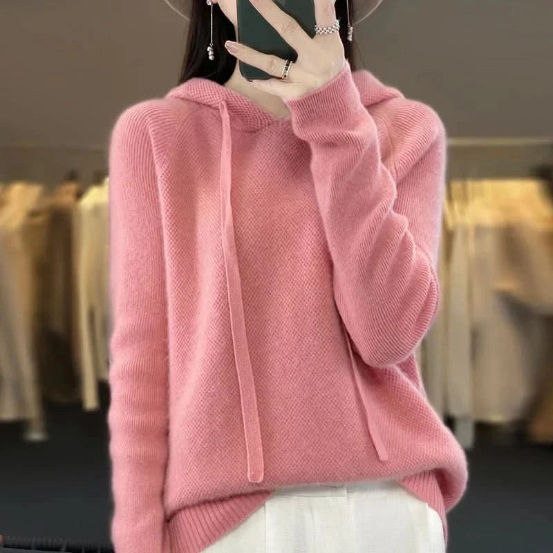 Kelly | Tricot à capuche doux pour l'hiver