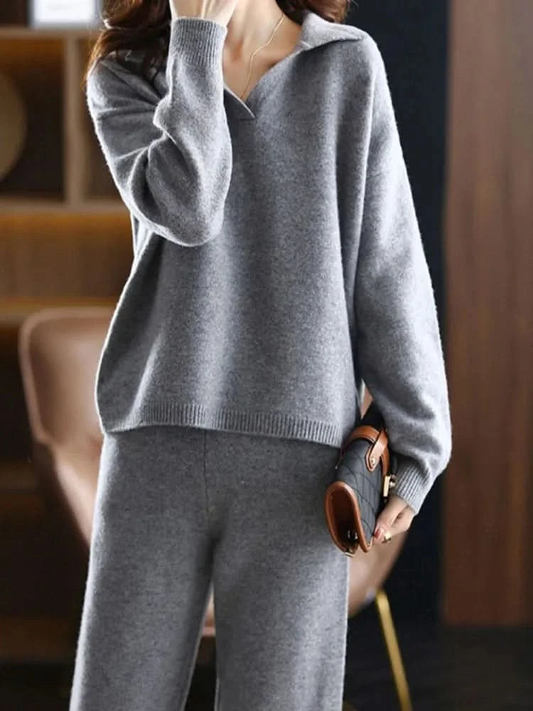 Harper | Conjunto Lounge Elegante a Medida con Cuello Polo