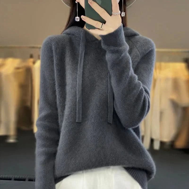 Kelly | Tricot à capuche doux pour l'hiver