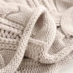 Lydia | Pull col roulé en maille torsadée