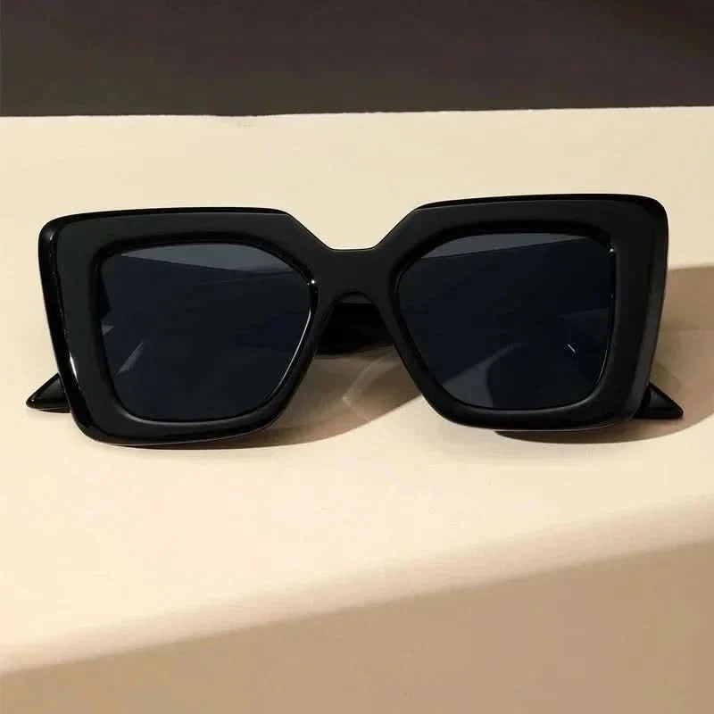 Milana Gloss™ | High-Gloss Geometric Sunglasses | UV400 Runway