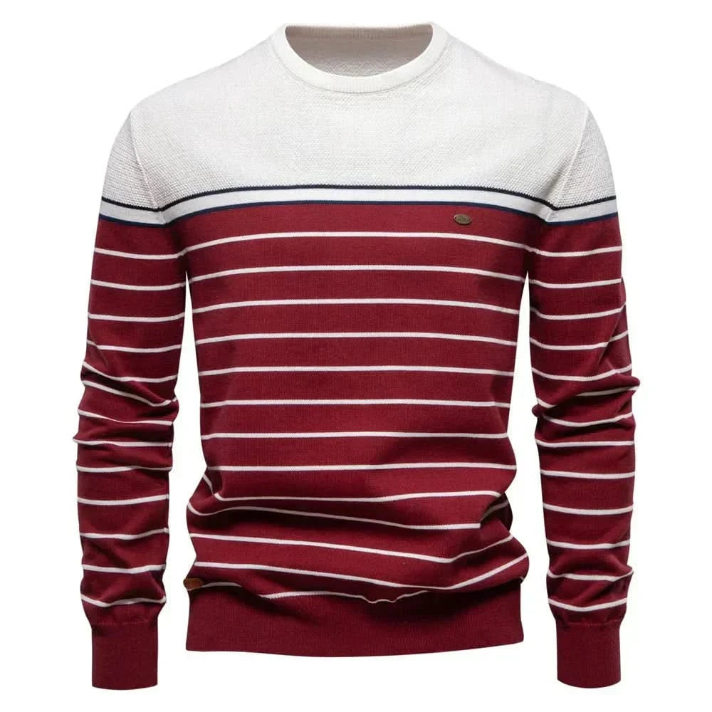 Nathan | Jersey de punto a rayas refinado