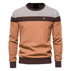 Marcus | Refined Color-Block Crew Sweater