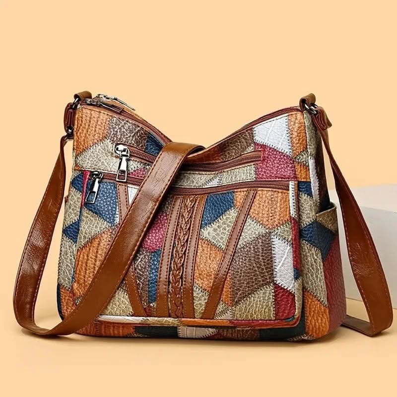 Sienna | Bolso de mano colorido con mosaico de patchwork