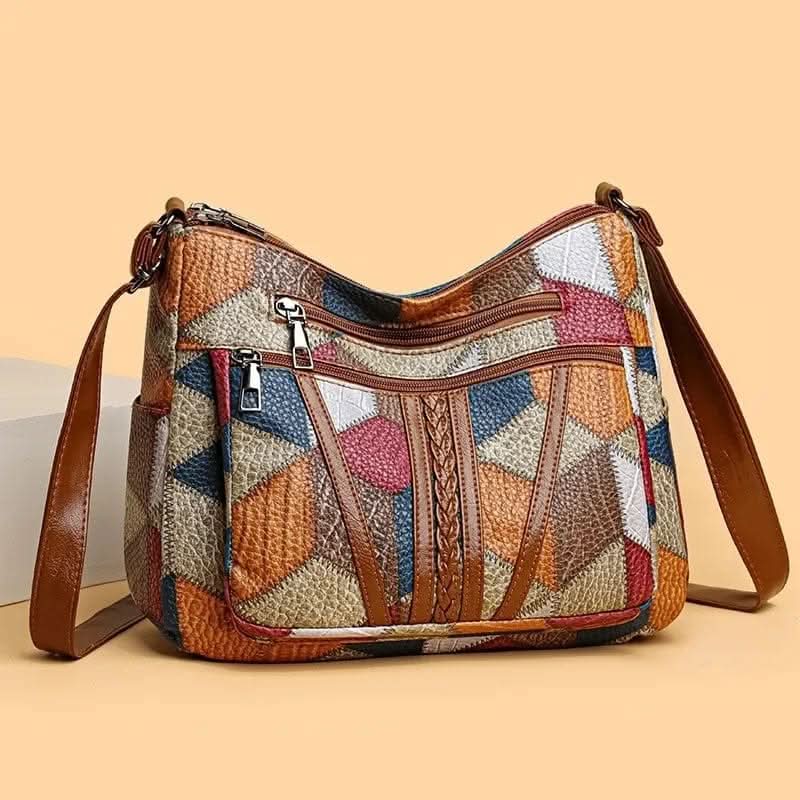 Sienna | Sac à main patchwork mosaïque coloré