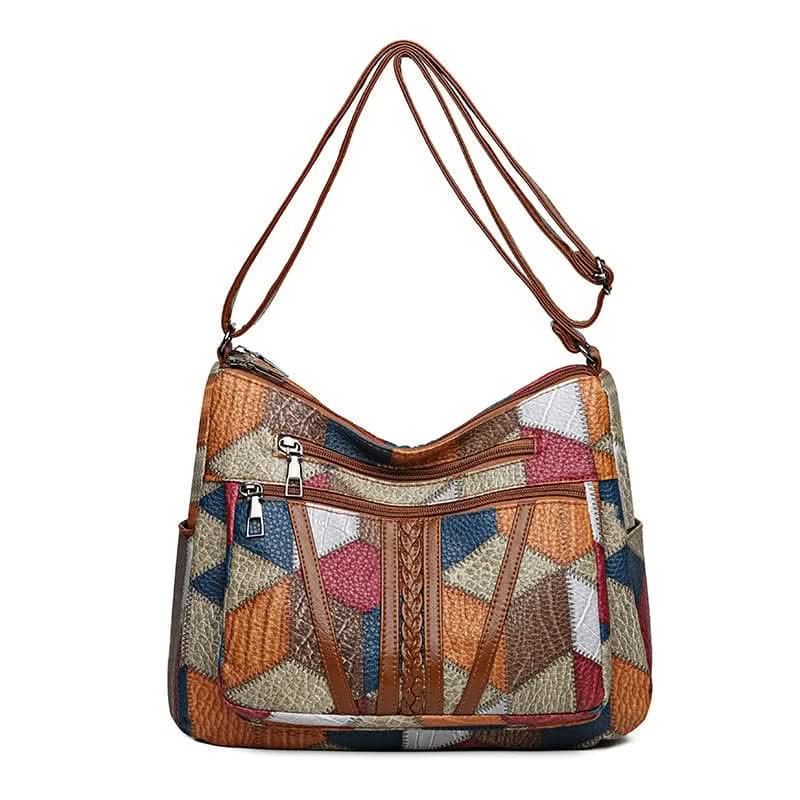 Sienna | Bolso de mano colorido con mosaico de patchwork