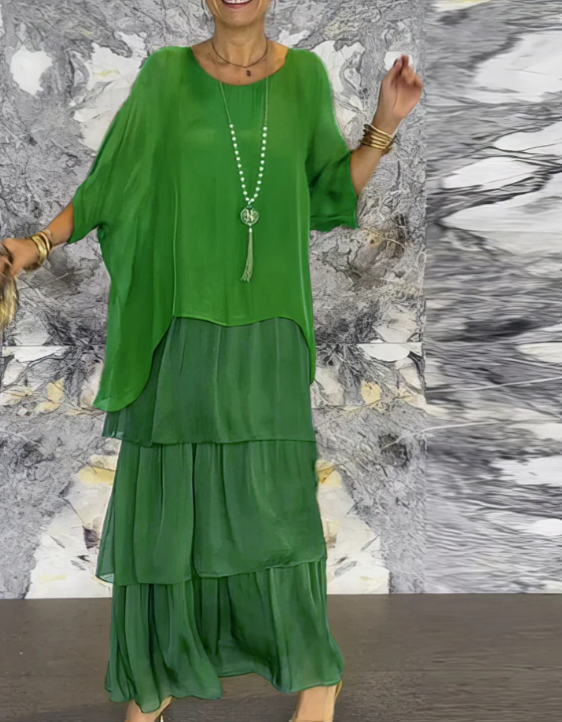 Vivienne | Robe longue flatteuse à la silhouette fluide