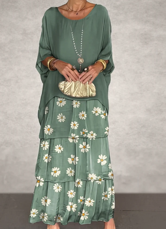 Vivienne | Robe longue flatteuse à la silhouette fluide