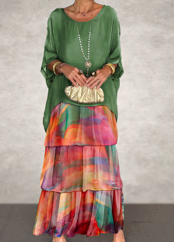 Vivienne | Vestido largo maxi con silueta fluida y favorecedora