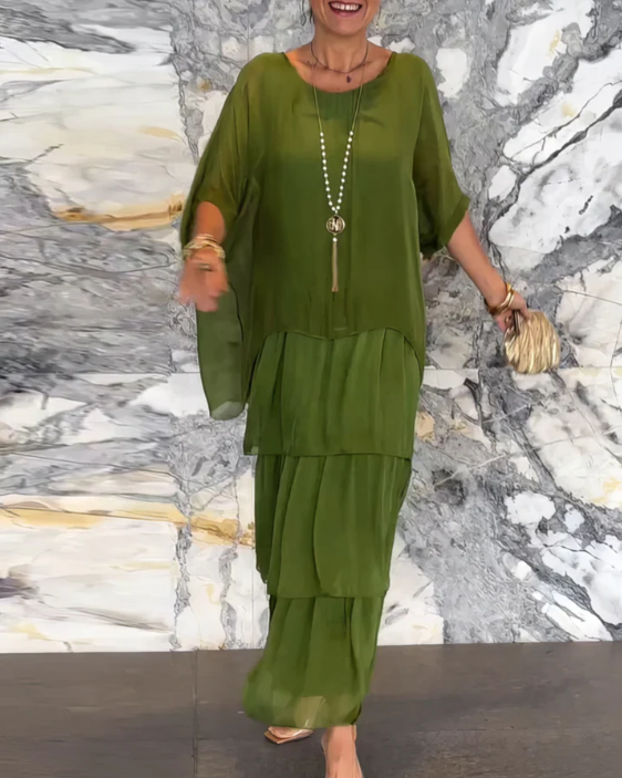 Vivienne | Robe longue flatteuse à la silhouette fluide