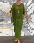 Vivienne | Robe longue flatteuse à la silhouette fluide