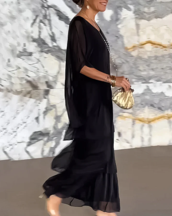 Vivienne | Robe longue flatteuse à la silhouette fluide