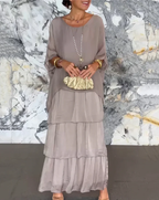 Vivienne | Robe longue flatteuse à la silhouette fluide