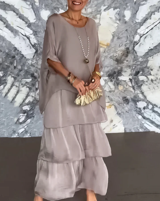 Vivienne | Robe longue flatteuse à la silhouette fluide