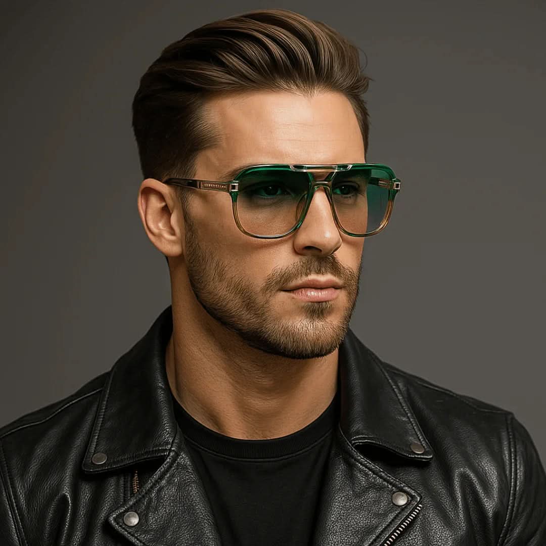 Sahara Gold™ | Smoked Gradient Square Sunglasses | UV400 Gold