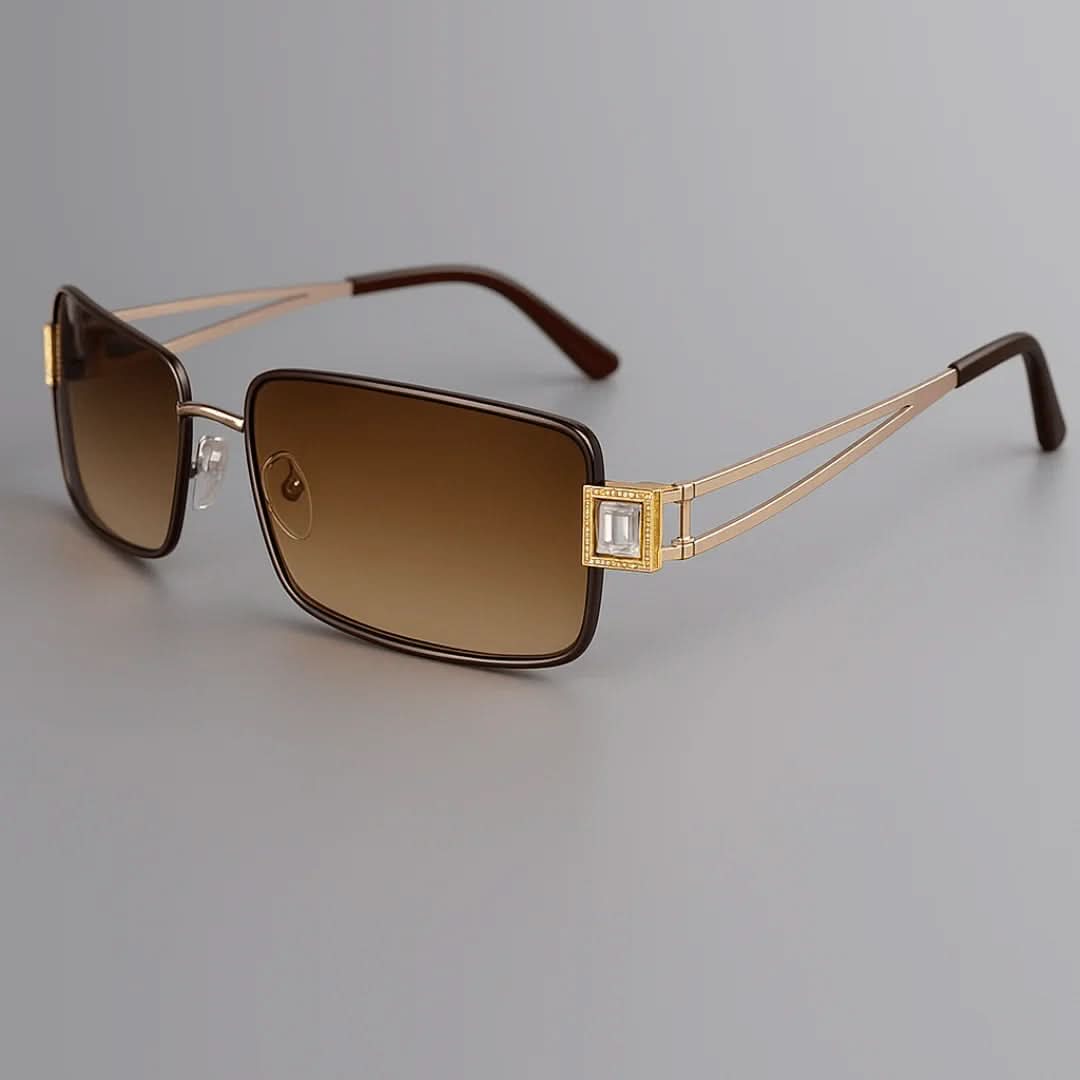 Royal Gem™ | Gem-Set Square Sunglasses | UV400 Luxury