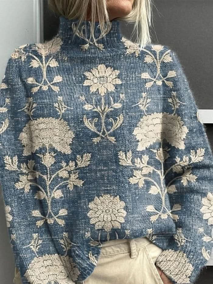Megan | Suéter de cuello alto con diseño acogedor