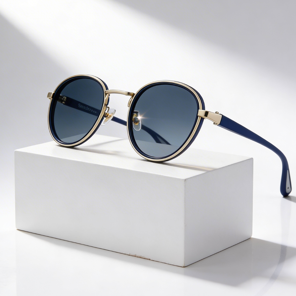 Rift Origin™ | Round Metal-Acetate Sunglasses | UV400