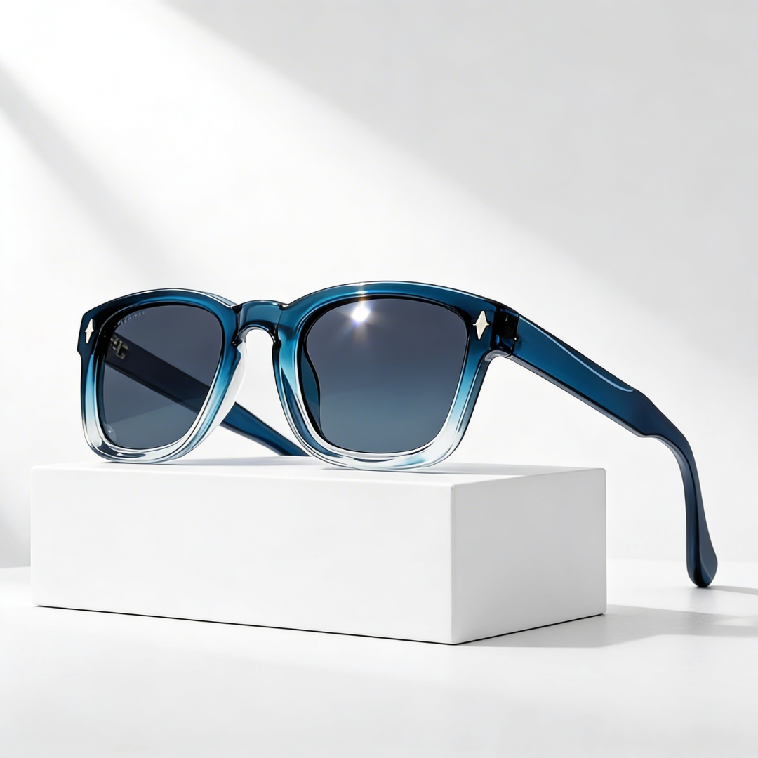 Rift Club™ | Gradient Acetate Clubmaster Sunglasses | UV400