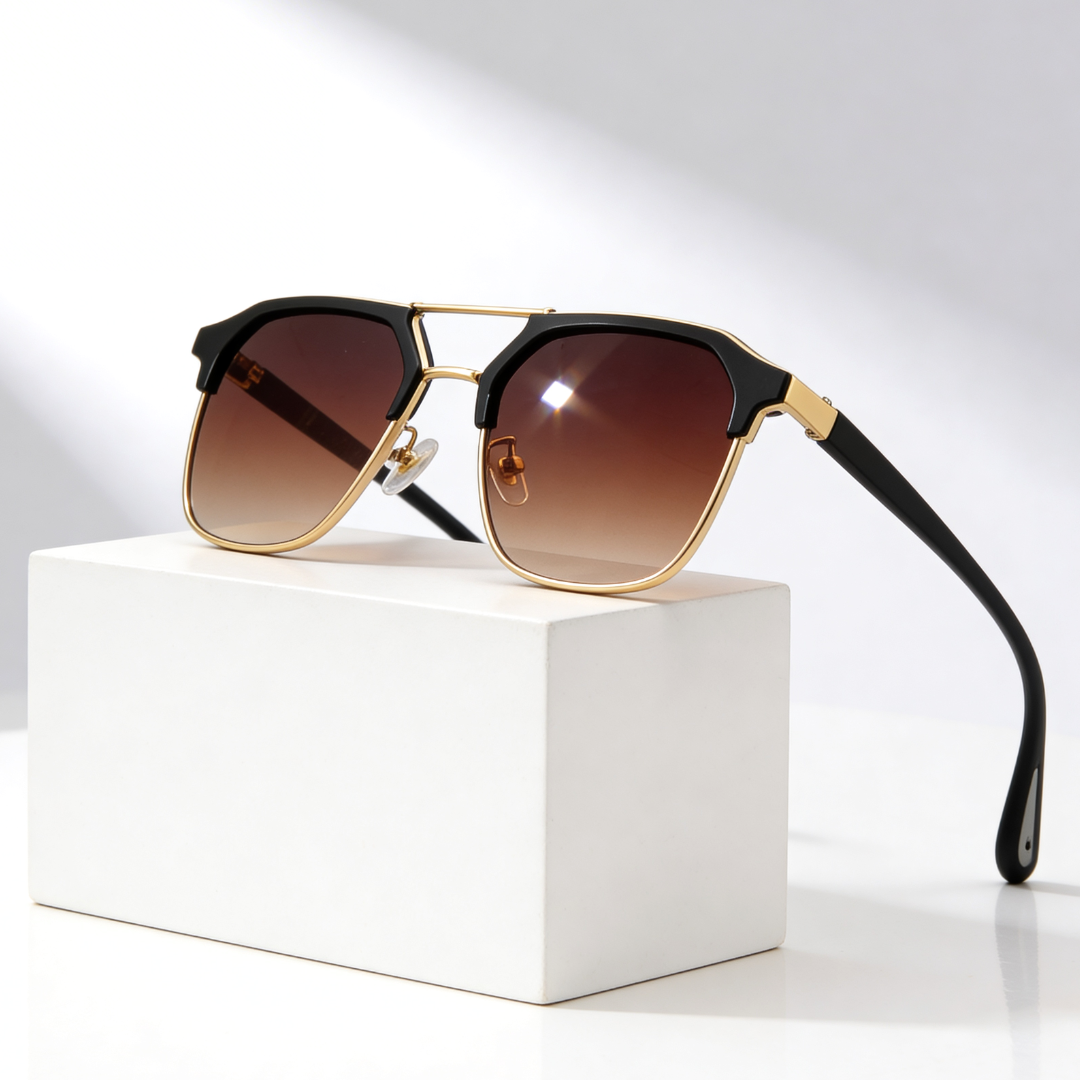 Rift Hex V2™ | Hexagonal Metal-Acetate Sunglasses | UV400