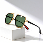 Rift Noir X™ | Square Metal-Acetate Sunglasses | UV380