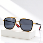 Rift Noir X™ | Square Metal-Acetate Sunglasses | UV380