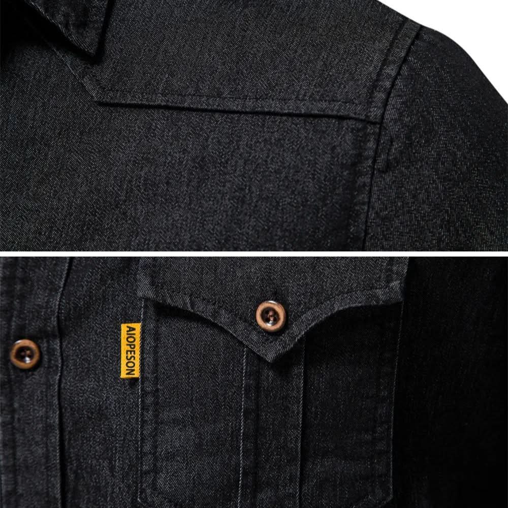 Richard | Camisa clásica de denim de manga larga
