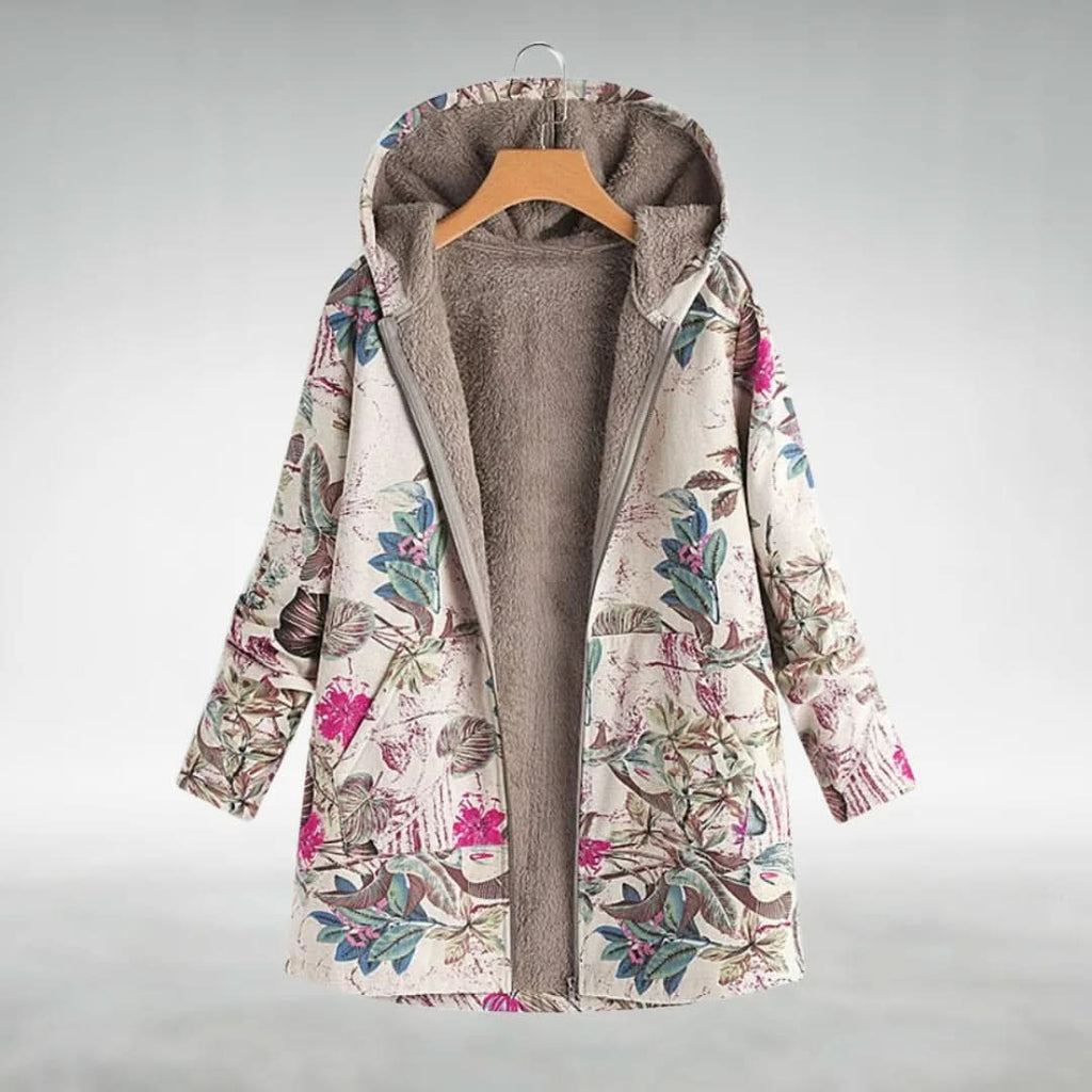 Hailey | Chaqueta polar floral acogedora