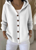 Jessica | Cardigan à capuche boutonnée confortable
