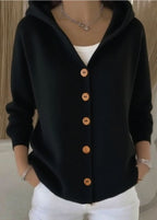 Jessica | Cardigan à capuche boutonnée confortable