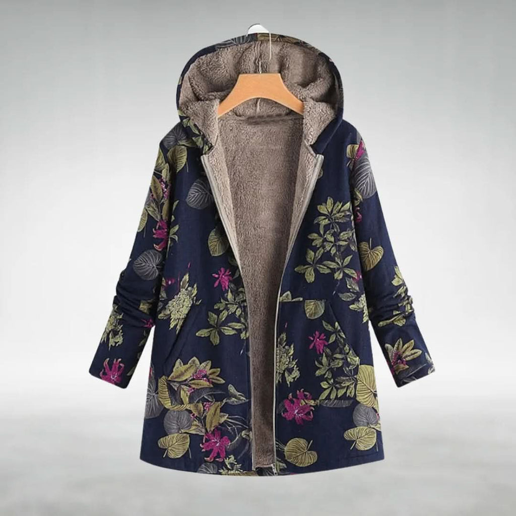 Hailey | Chaqueta polar floral acogedora