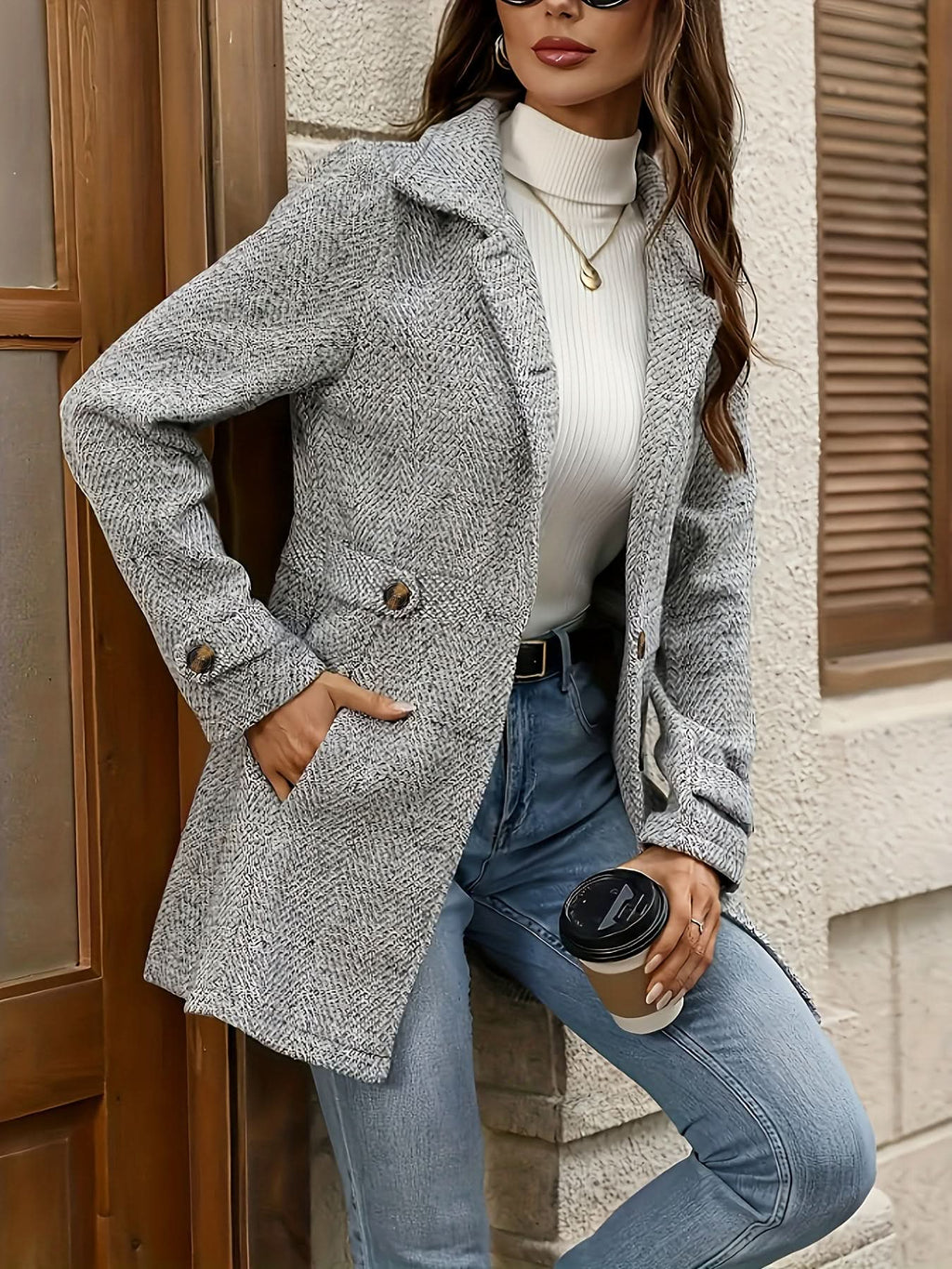 Madison | Manteau pied-de-poule classique