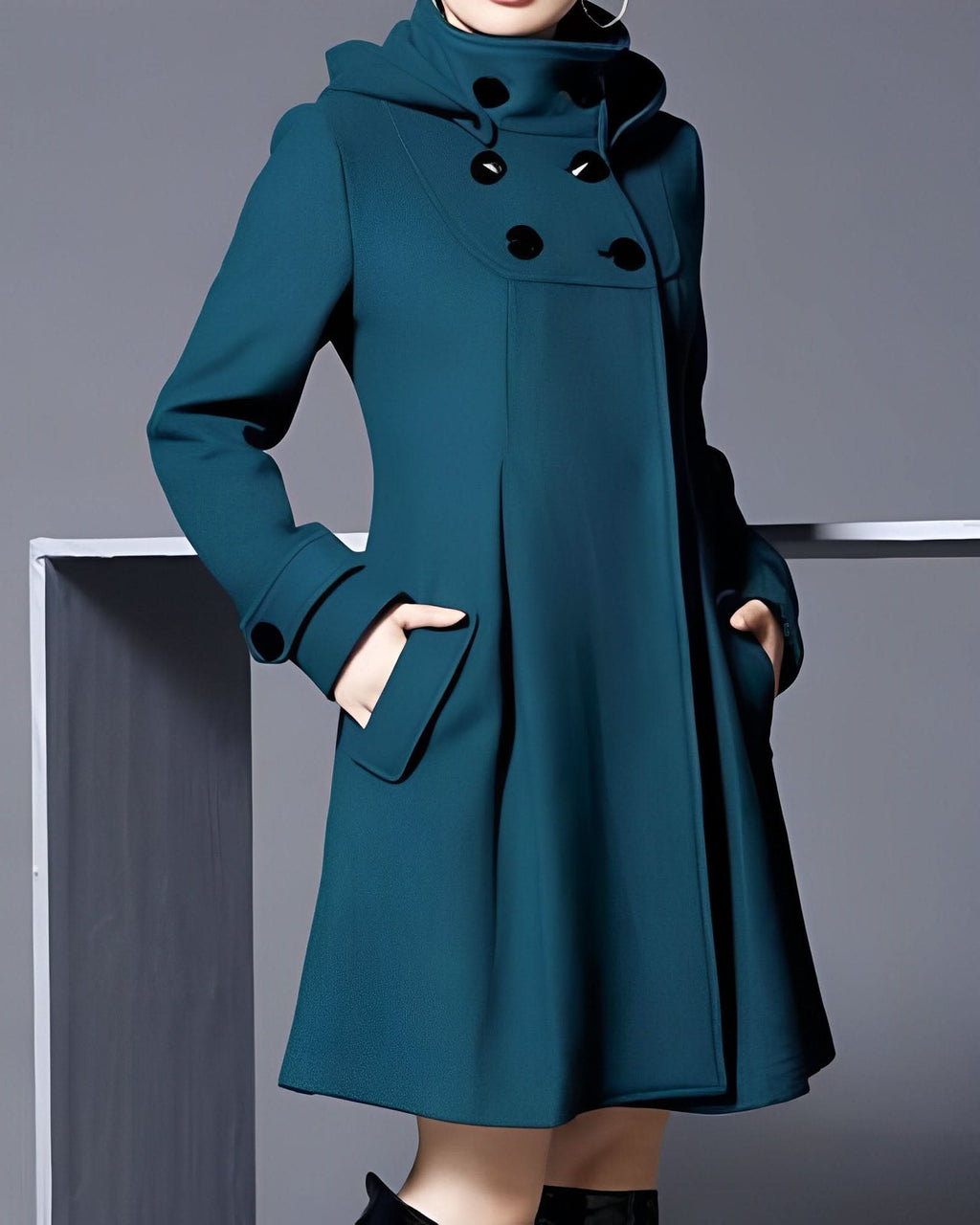 Harper | Abrigo bufanda con capucha elegante