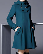 Harper | Abrigo bufanda con capucha elegante