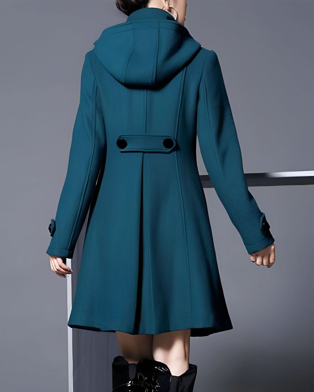 Harper | Abrigo bufanda con capucha elegante