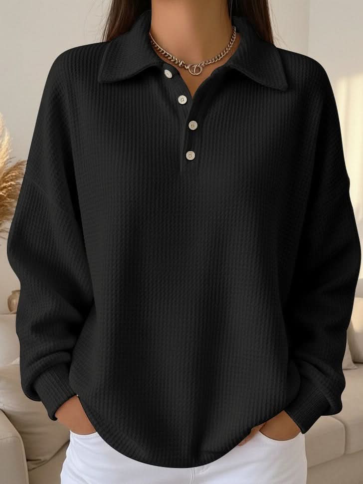 Michelle | Suéter polo de cuello suave