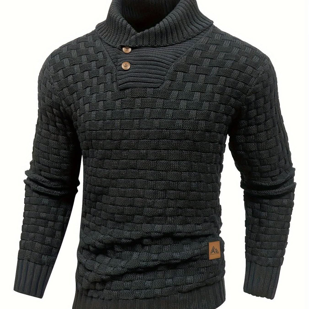 Hunter | Suéter texturizado con botones en el cuello