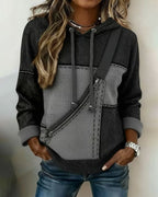 Naomi | Relaxed Color-Block Hoodie