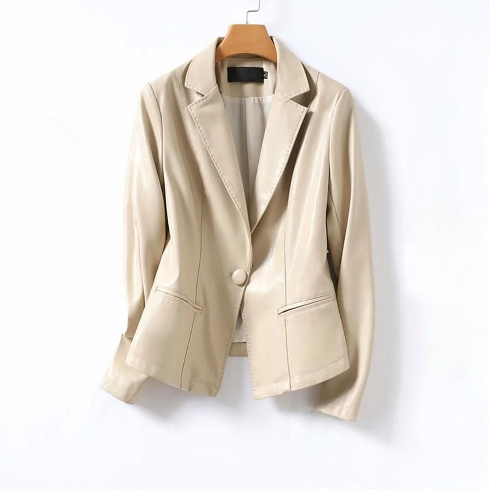 Blazer de cuero Harper de piel de cordero