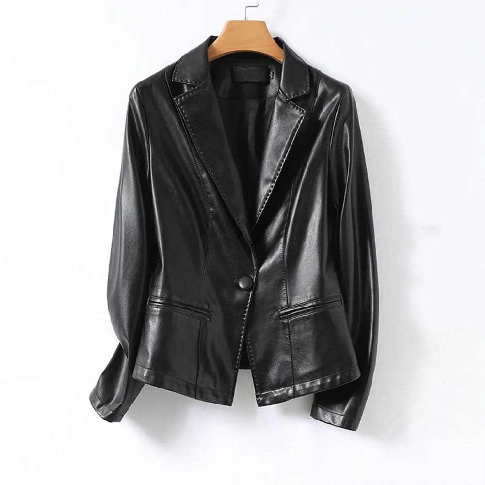 Harper Lambskin Leather Blazer