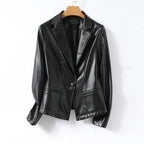 Harper Lambskin Leather Blazer