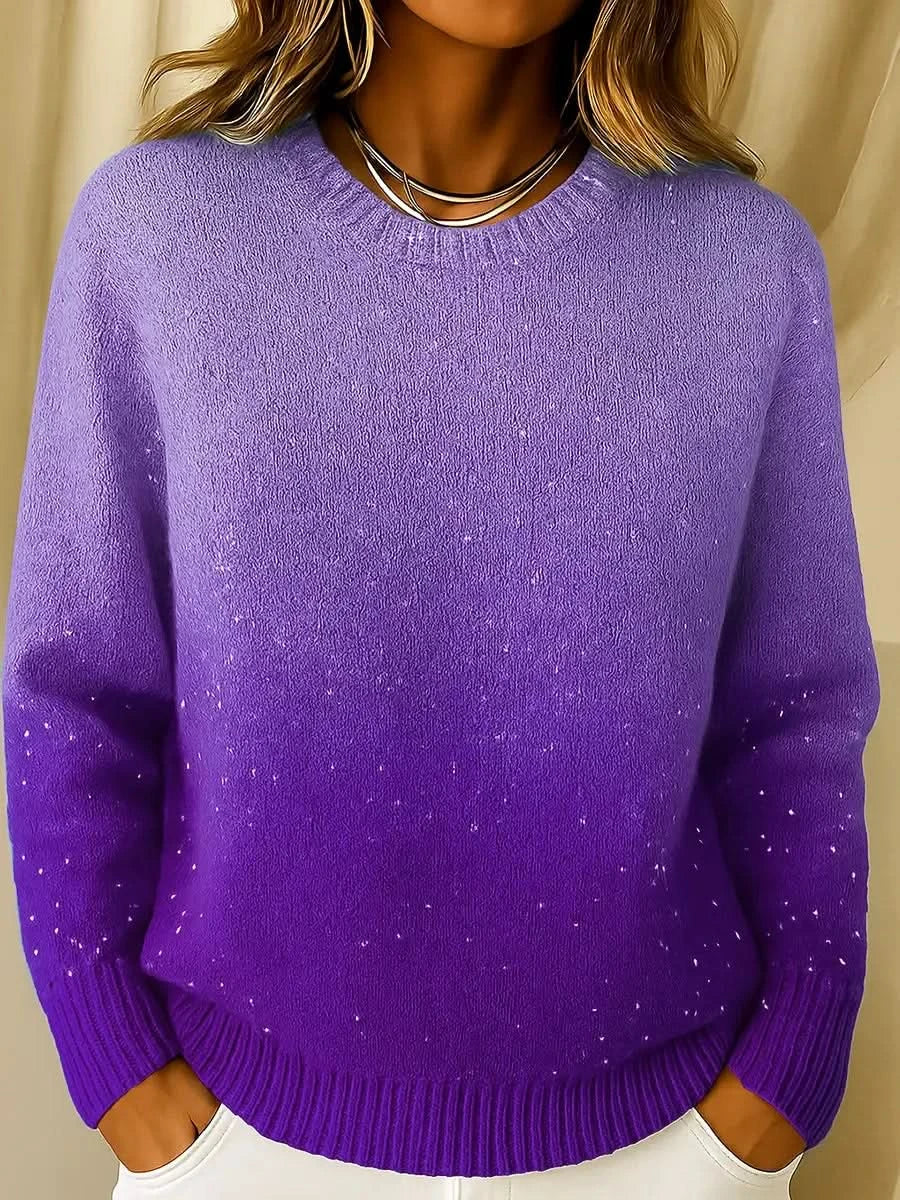 Isabelle | Pull en tricot élégant à dégradé de couleurs