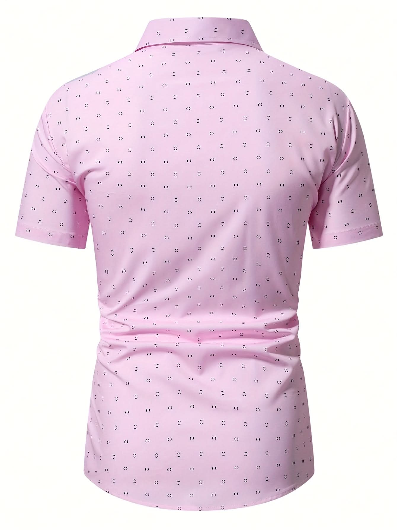 Elias | Camisa de manga corta estampada moderna con botones