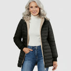 Helena | Abrigo de invierno con capucha cómodo