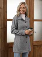 Helena | Manteau Classique Boutonné Élégant